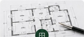 Residential floor plan drawing